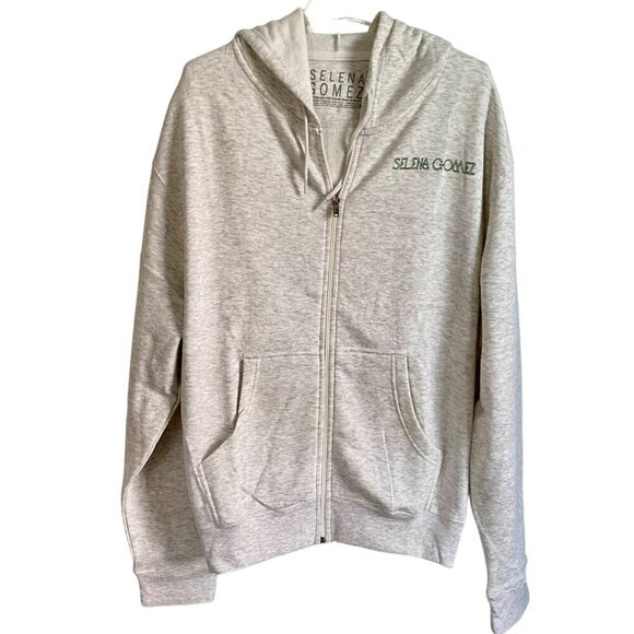 Selena Gomez Gray Floral Full Zip Hoodie Women's Plus Size 1X 2X 3X NEW NWT - Picture 8 of 14